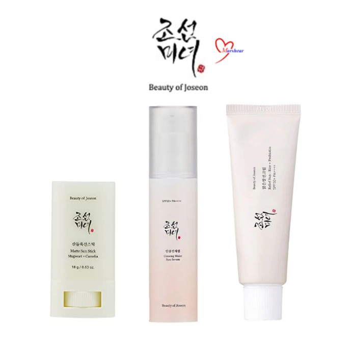 Beauty of Joseon Relief Sun : Rice + Probiotics 10ml / 50ml /Matte Sun Stick 18g/ Ginseng Moist Sun Serum SPF50+ PA++++