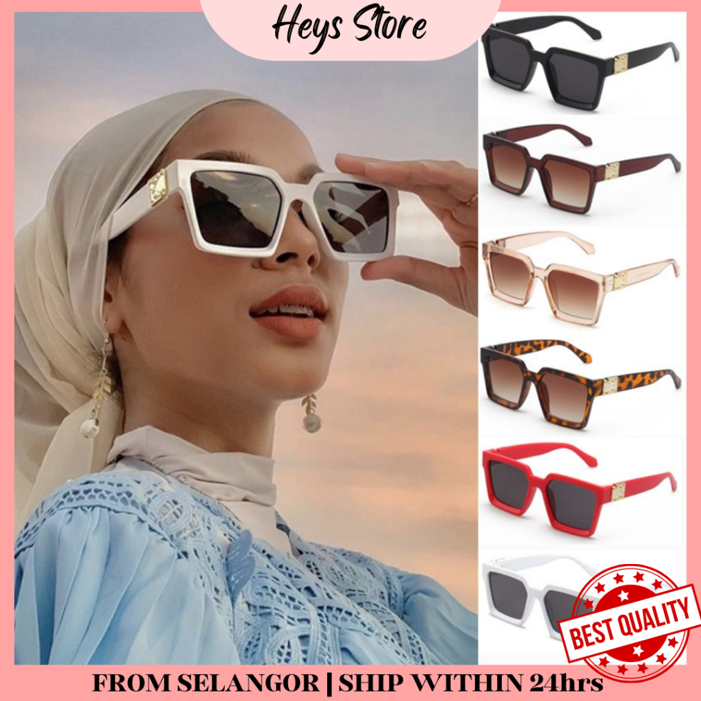 Heys Spec Viral Korean Style Sunglasses Spek Cermin Mata Kaca Mata Hitam Unisex Sunglass 太阳眼镜 Spectacles Frame