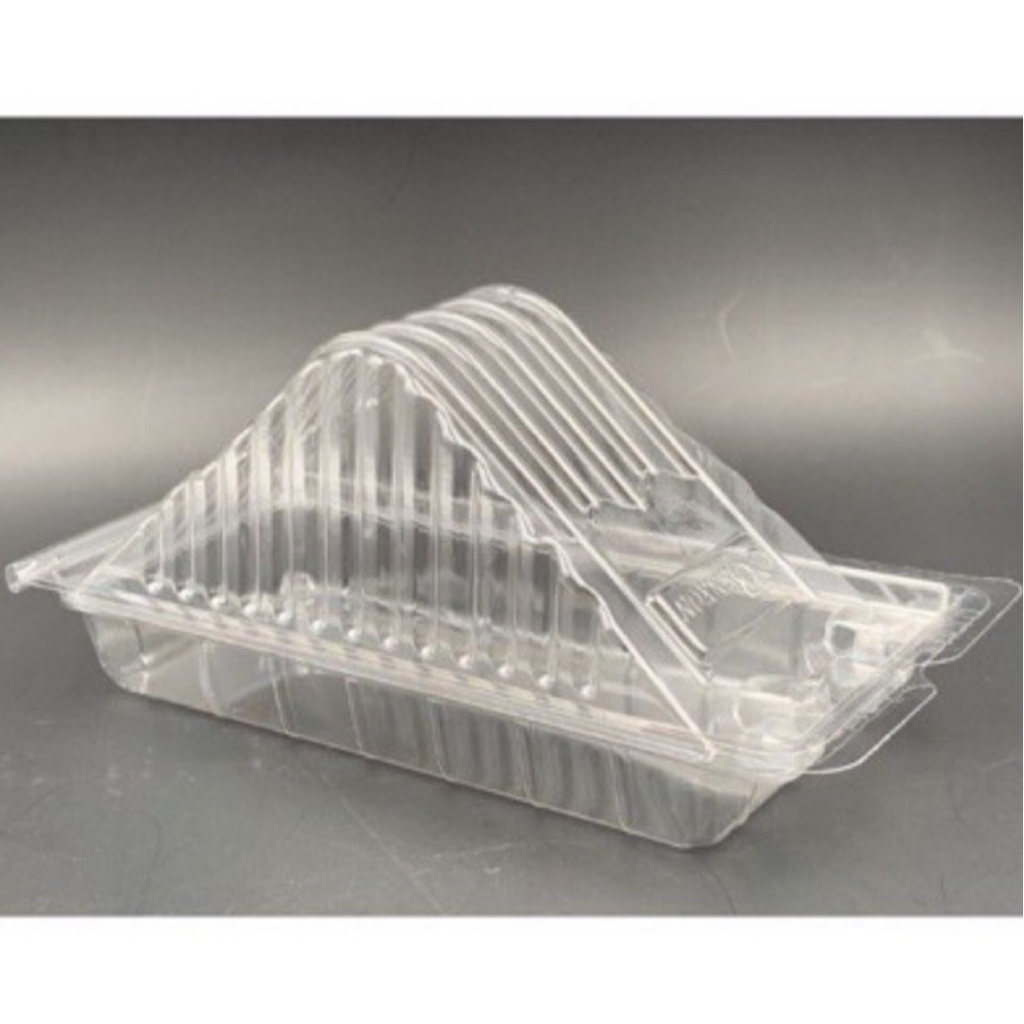 Sandwich Box with Lock BENXON [100pcs± ] BXSE-20 Bakery Disposable Plastic Sandwich Tray bekas roti