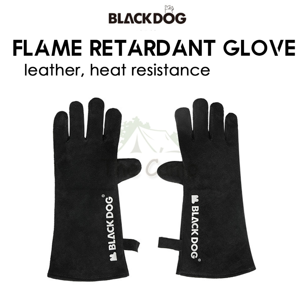 Blackdog Leather Glove Flame Retardant Fire Resistant Heat Insulation Camping BBQ Oven Anti Scald Pole BD-CC23001