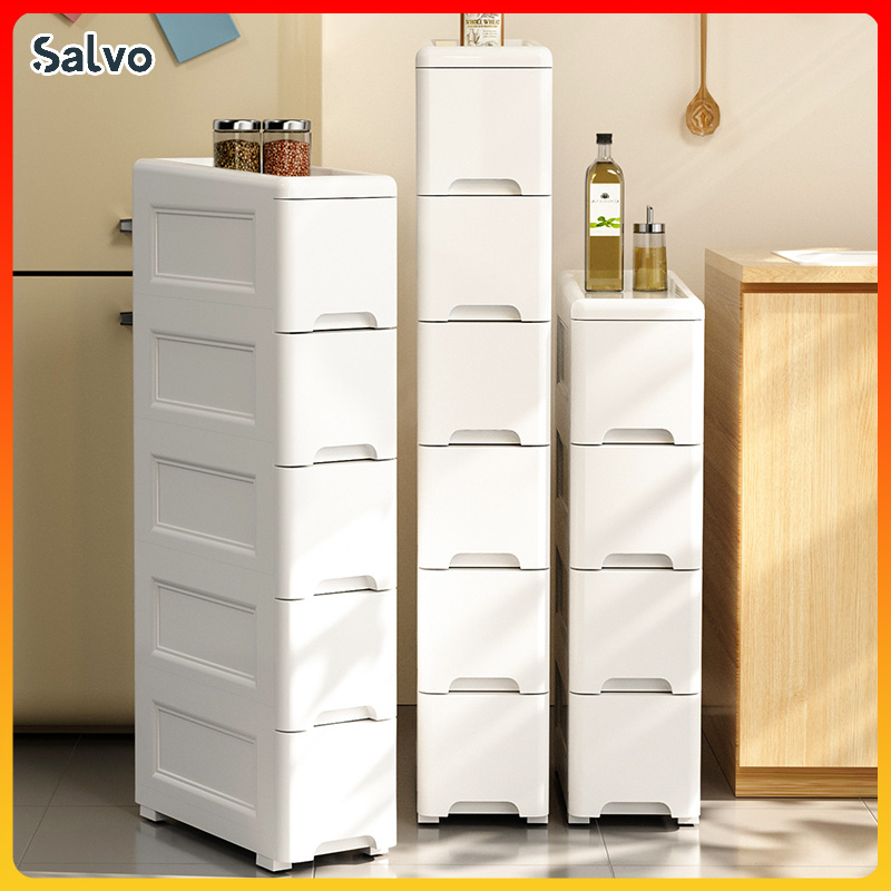 Slim Plastic Drawer Gap Plastic Drawer Cabinet Bathroom Cabinet Moving Rack Kitchen Narrow Organizer Storage Cabinet