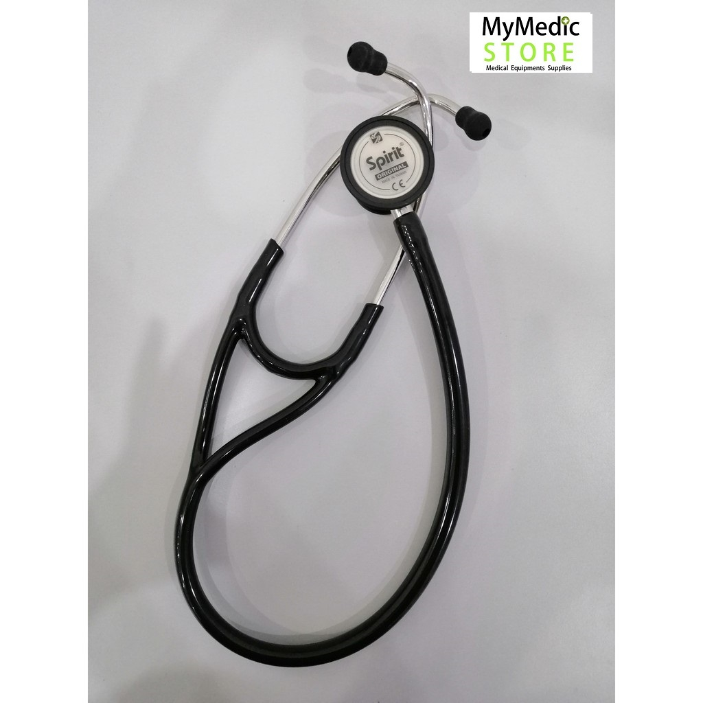 (Original) SPIRIT CK-S747PF DELUXE SERIES CARDIOLOGY STETHOSCOPE (BLACK)