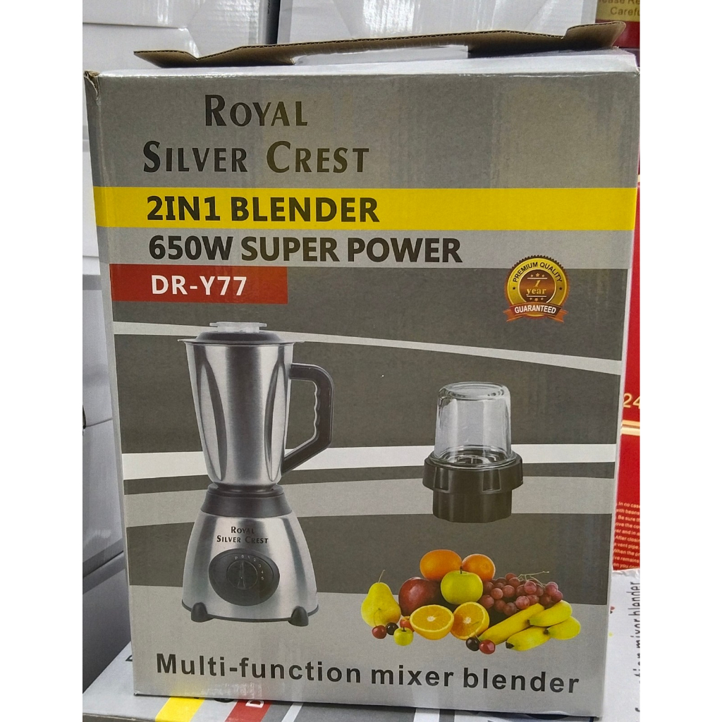 Royal Silver Crest 2in1 blender 650W Suppor power, multi function mixer blender