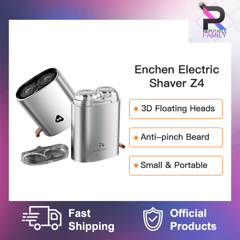 Enchen Mini Electric Shaver Z4 Portable 2 Floating Head Shaver Machine Full Body Wash Shaver Man Smart Sensor Shaving