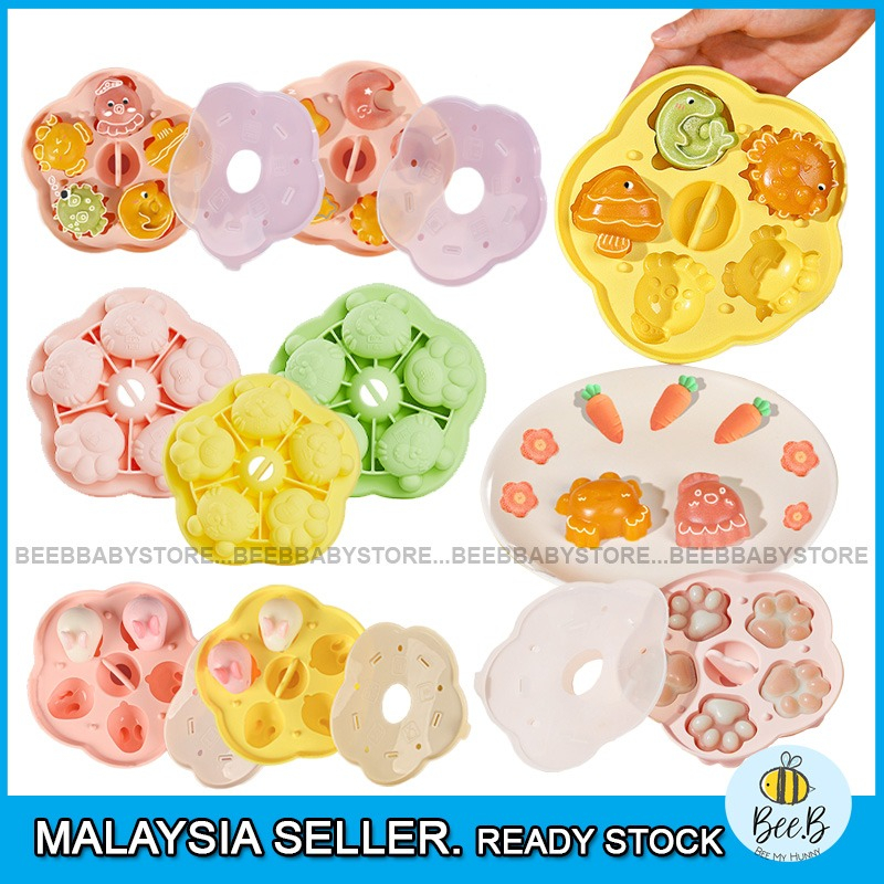 DIY Cute Cartoon Animal Food Silicone Steamed Cake Mold DIY Homemade Rice Cake Pancake Jelly Ice Tray Snow Pastry Mould