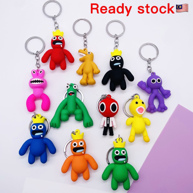 Keychain cartoon rainbow friend key chain game peripheral pendant bag gift cross-border supply