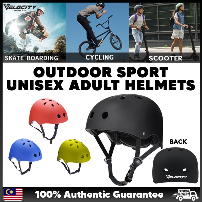 Cycling Helmet Safety Helmet Adult Folding Bicycle Cycle Bike Scooter BMX Skateboard Skate Stunt Bomber topi basikal