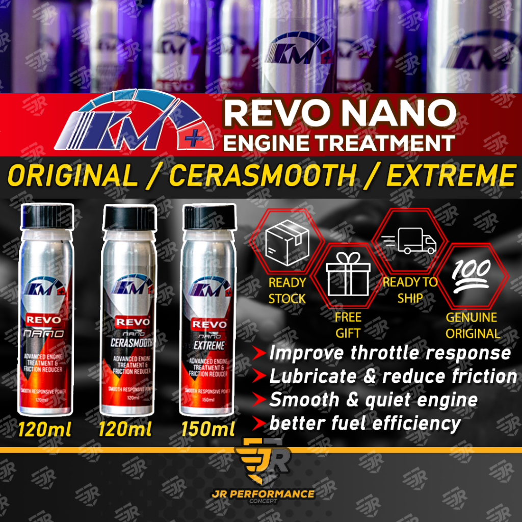 Km+ Advanced Revo Nano Extra Smooth Cerasmooth Extreme Engine Lubricant Engine Treatment Minyak Enjin Car Service