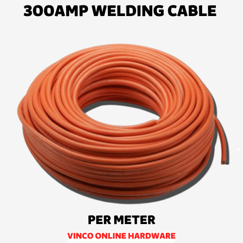 300AMP PRO-WELD COPPER WELDING CABLE 1 METER (Made In Thailand) 300 AMP