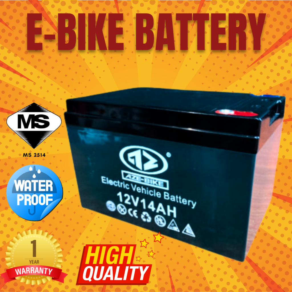 E Bike battery 12v 14ah / 12v 12ah / bateri basikal elektrik 6 DZF 12 / 电动自行车电池 / Lead Acid / 铅酸电池