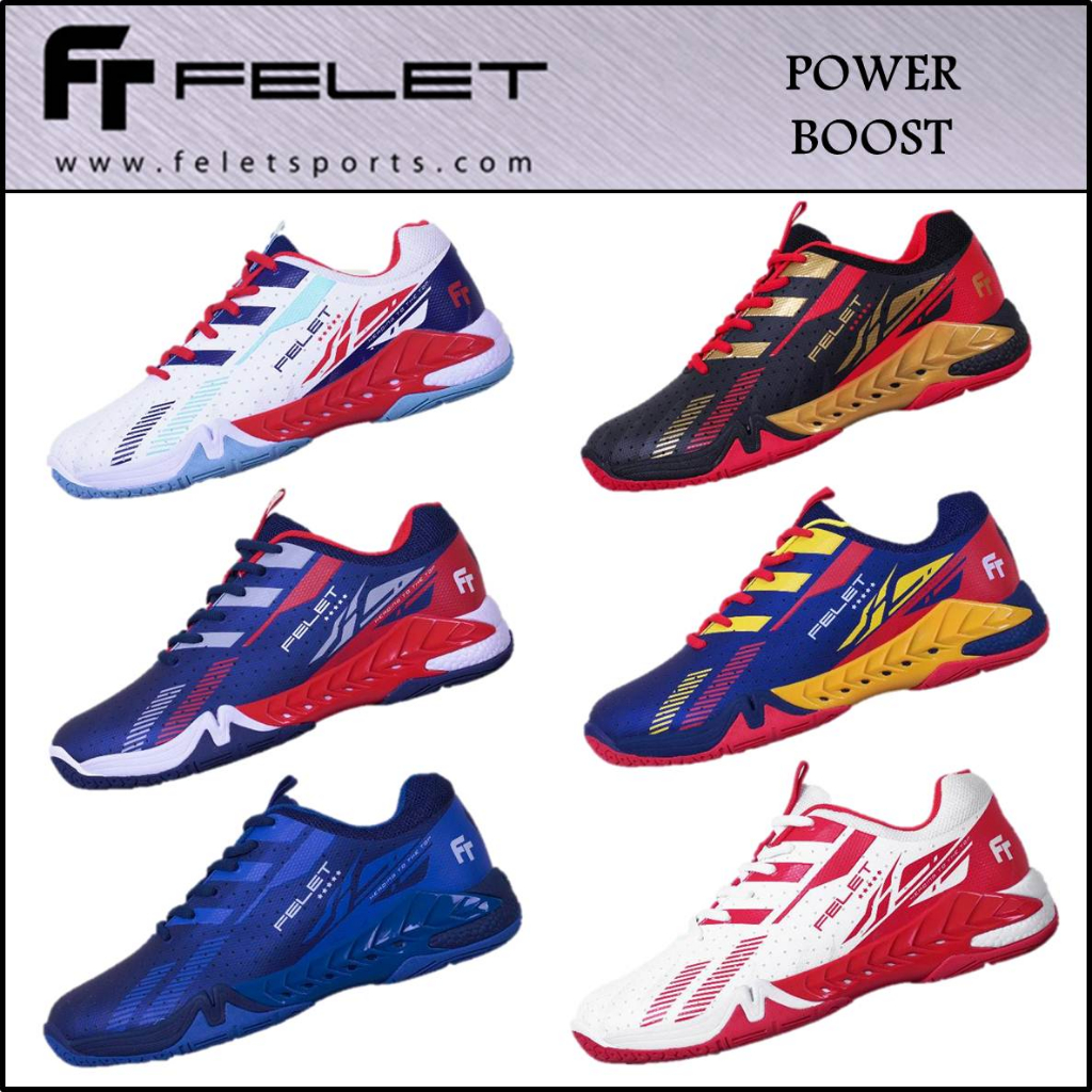 FELET Badminton Shoes POWER BOOST (100% Original)