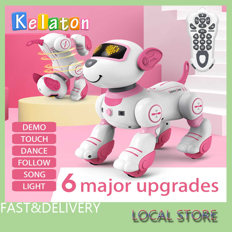 【Ready Stok】Kelaton Smart Stunt Dog Toy Robot Electronic Dogs Girls Robots Toys Mainan Kanak Lelaki Perempuan 智能玩具狗