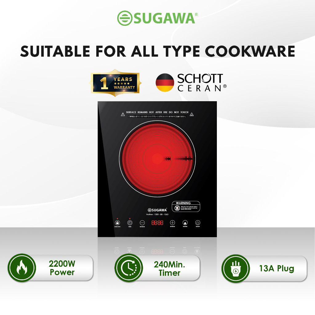 SUGAWA® Ceramic Cooker SHL8800s