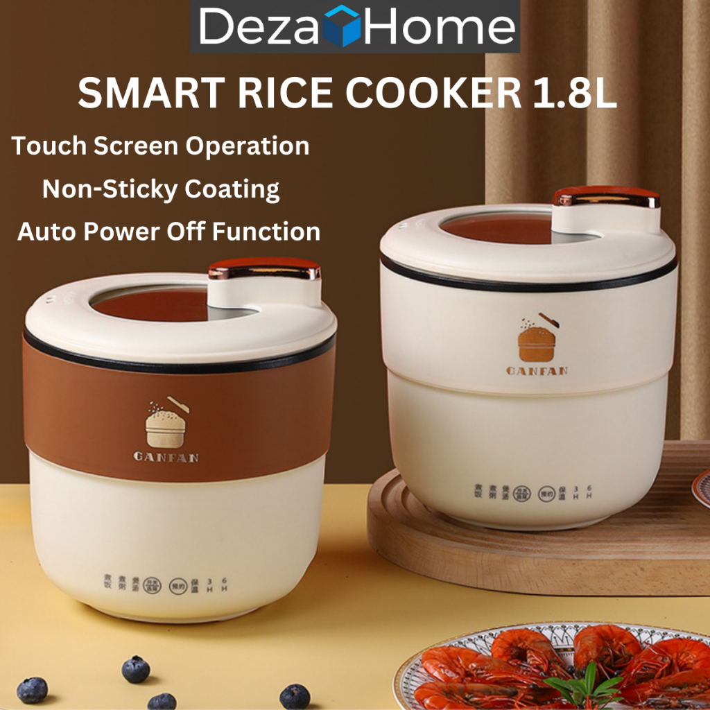DEZA Auto Smart Rice Cooker Mini 1.8L Non Stick Electric Cooking Pot Multi Cooker Periuk Nasi Elektrik 智能电饭锅