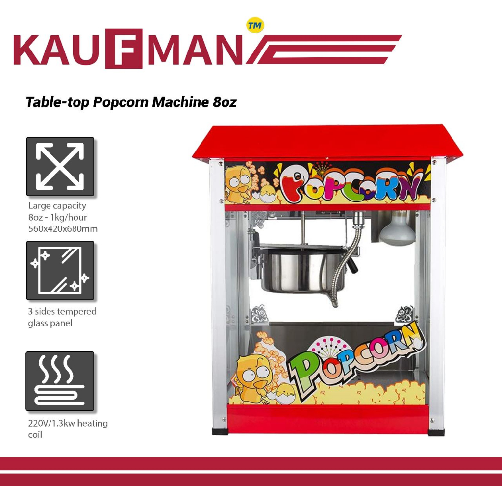 Popcorn Machine 8oz pop corn maker Movies Snack popcorn seed caramel gula popcorn mesin mini popcorn