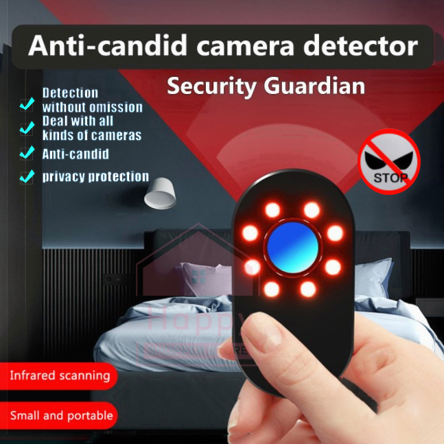 JAMAY Hidden Camera Detector Pinhole Infrared Detector Sensor Sound Light Alarm Anti Hidden Camera Detector Anti Spy 检测器