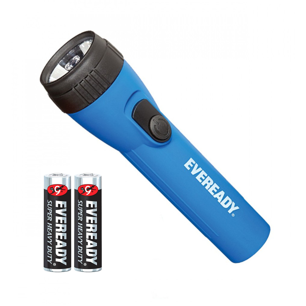 EVEREADY LC1L2A (AA BATTERY) / LC1L2D (D BATTERY) LED TORCH LIGHT FLASH LIGHT WITH 2X BATTERIES
