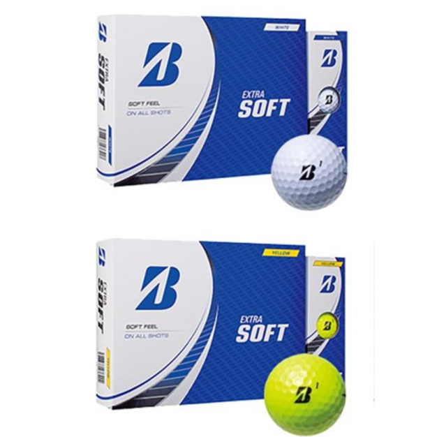 Bridgestone Extra Soft 2023 Golf Ball - White / Yellow