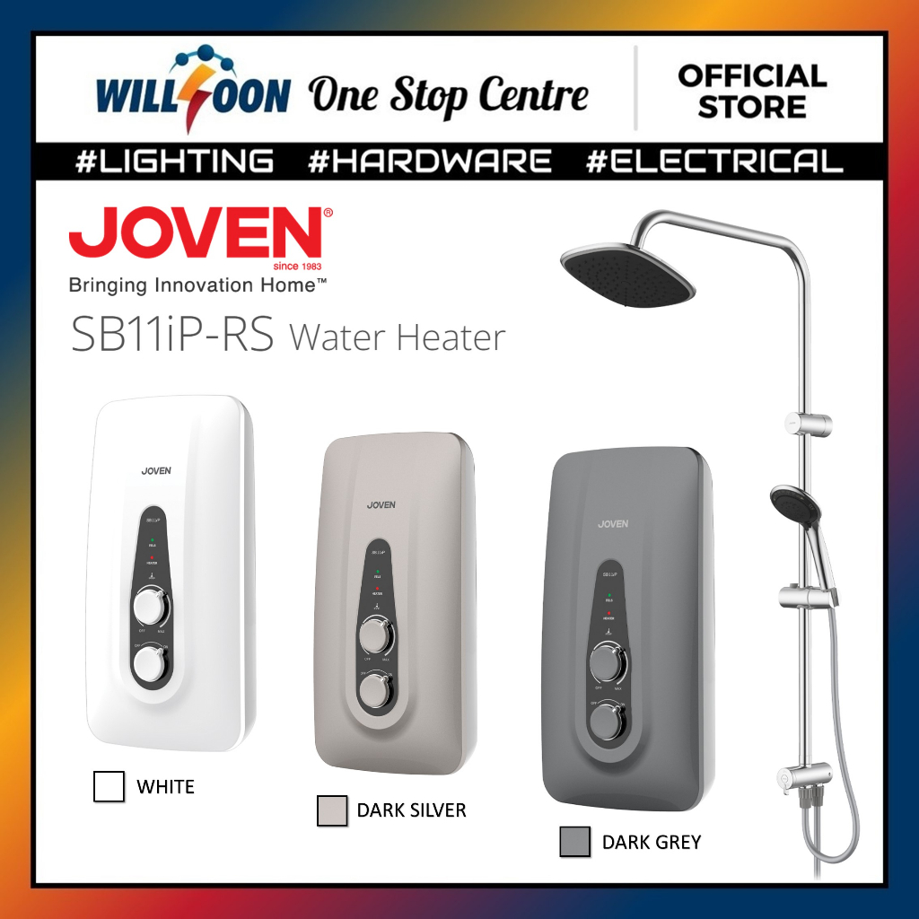 JOVEN SB11iP Water Heater With Inverter DC Booster PUMP SB11iP Rain Shower / Instant Shower Heater  / Pemanas Air Mandi