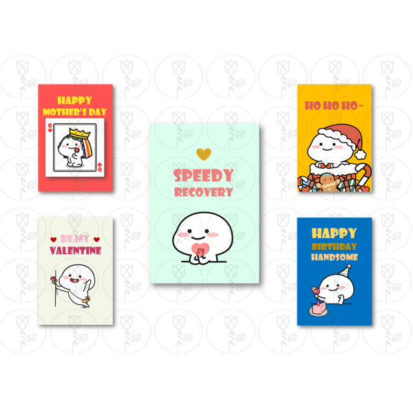 Birthday Card, Speedy Recovery Card, Mother’s Day Card, Father’s Day Card, Valentine’s Day Card, Christmas Card (Quby)