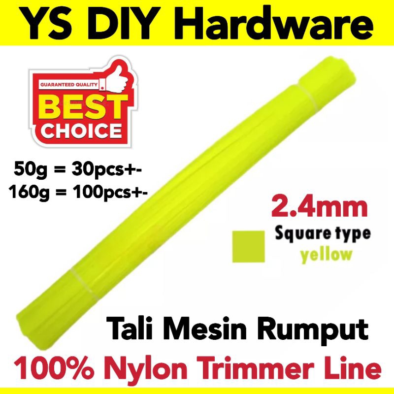 100% Nylon Trimmer Line Tali Mesin Potong Rumput 割草绳 割草线