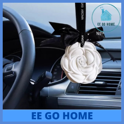 Hanging Camellia Plaster Wardrobe Aromatherapy Car Pendant Natural Fragrance Aroma Fragrance Diffuser Stone Ceramic Scen