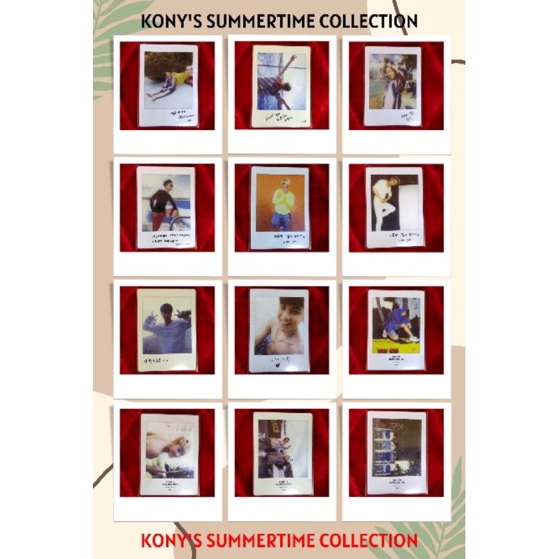 iKON KONY'S SUMMERTIME COLLECTION PHOTOCARD | Shopee Malaysia