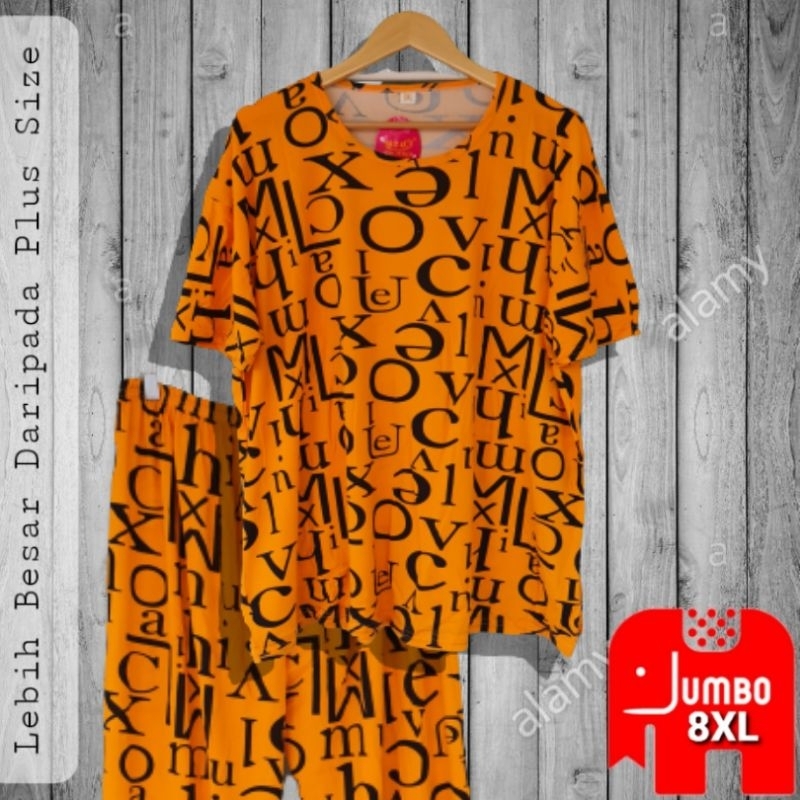 ???? ??#?? Baju Tidur Wanita Jumbo Size 8XL Lengen Pendek / Baju Tido Perempuan Plus Size