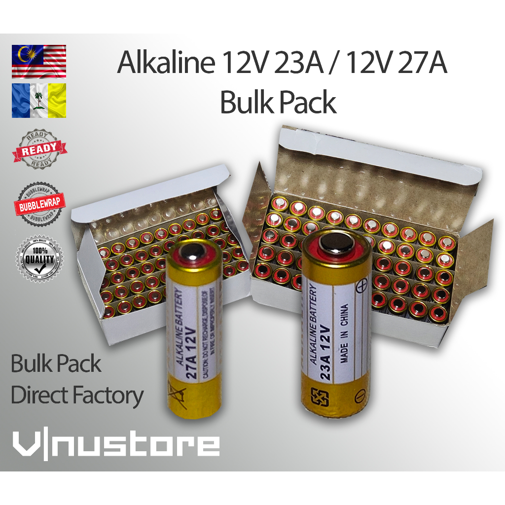 (Bulk) High Voltage Akaline Battery 12V23A / 12V27A / 12V 23A 27A | Direct Factory | Quality Door Remote Control Bell