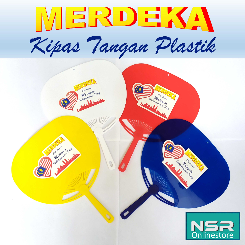 Kipas Tangan Plastik/ Plastic Hand Fan/ Door Gift/ Free Gift/ Hadiah Hari Guru/ Teacher Day/ Merdeka Gift/ Konsert扇子