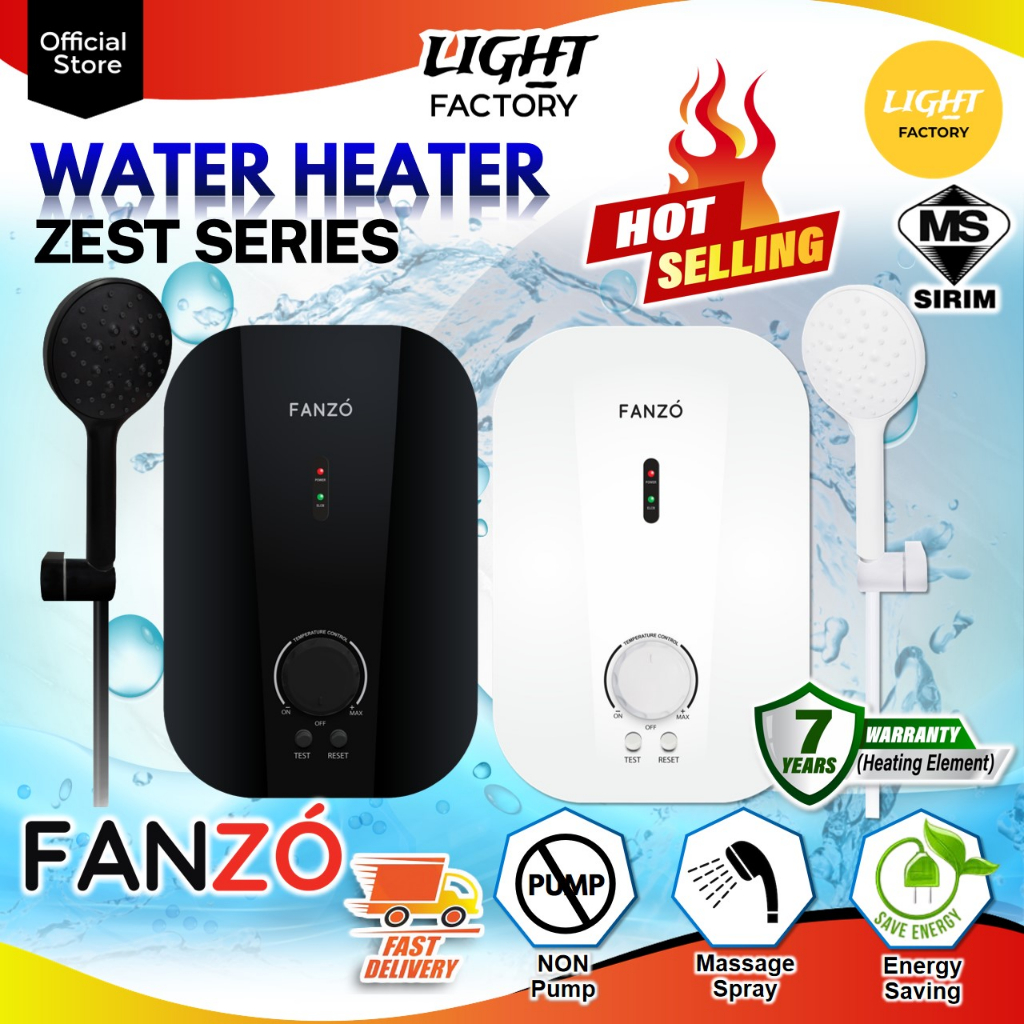 🔥NEW🔥 FANZO ZEST SERIES ZS210N Instant Water Heater No Pump Water Heater Pemanas Air Mandi 热水器