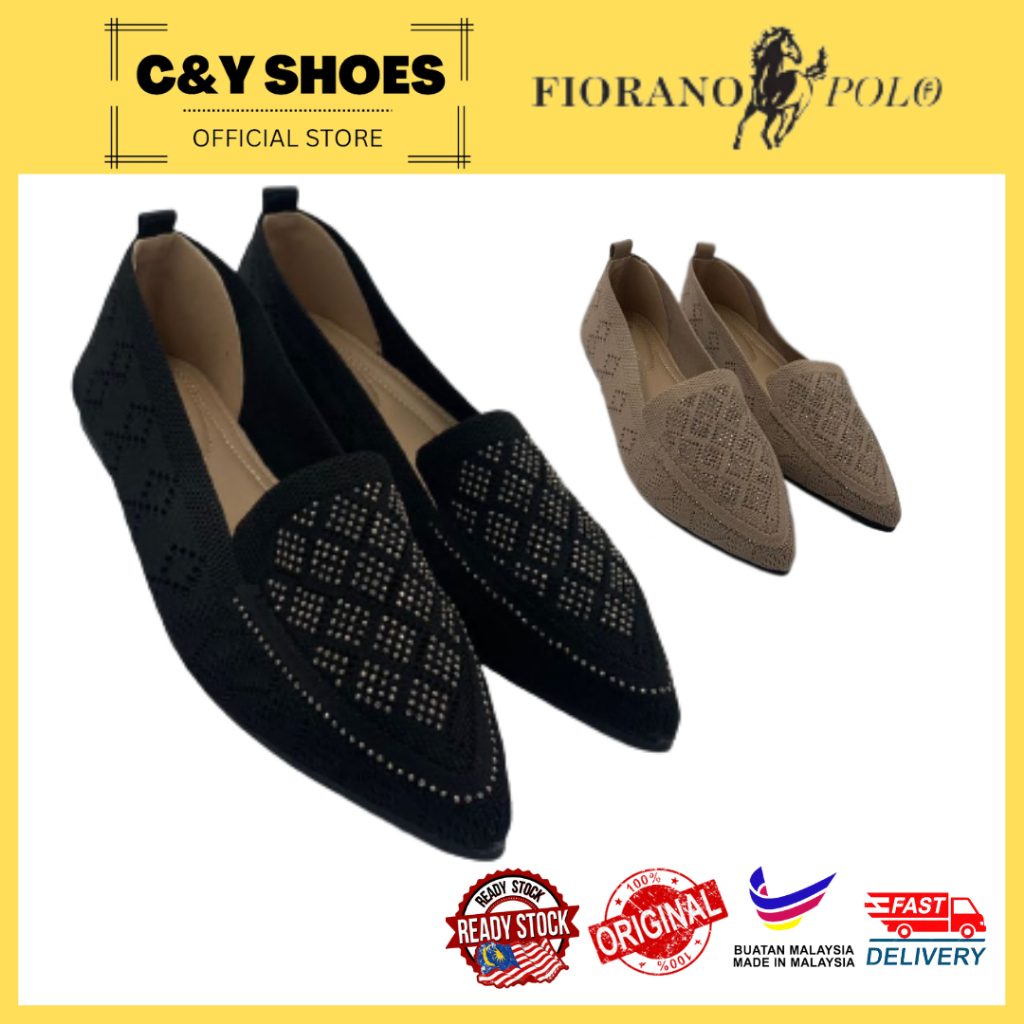 [READY STOCK] FIORANO POLO LADIES FLATS|WOMEN FLATS|KASUT FLATS WANITA|COMFORT PREMIUM FLATS【L1306/L1307】