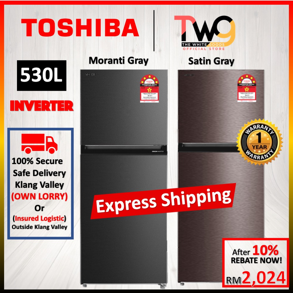 Toshiba 360L 400L 490L 530L 2 Doors Inverter Refrigerator Fridge GR-RT416WE-PMY GR-RT468WE-PMY GR-RT559WE-PMY GR-RT