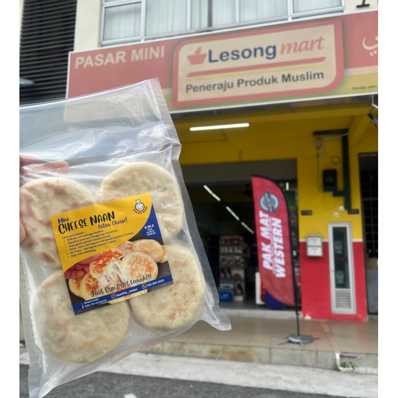 SAME DAY DELIVERY KAJANG SAHAJA!! MINI ROTI NAAN CHEESE by Auntie Naan cheese naan frozen roti naan cheese