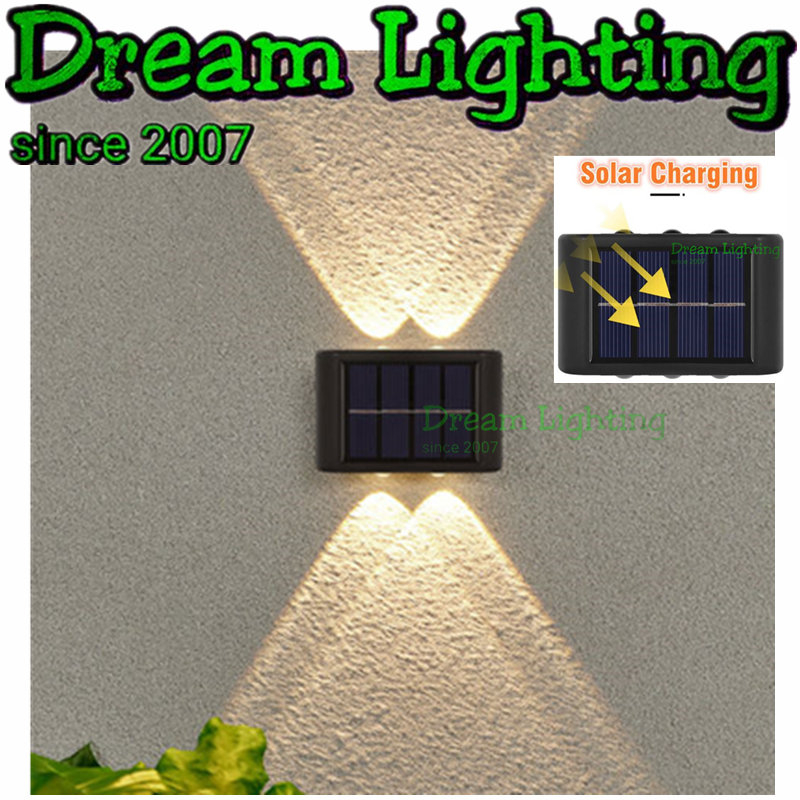 Dream Lighting / Outdoor Solar Wall Light Solar Light Waterproof Solar Led Light Courtyard Street Lampu solar dinding