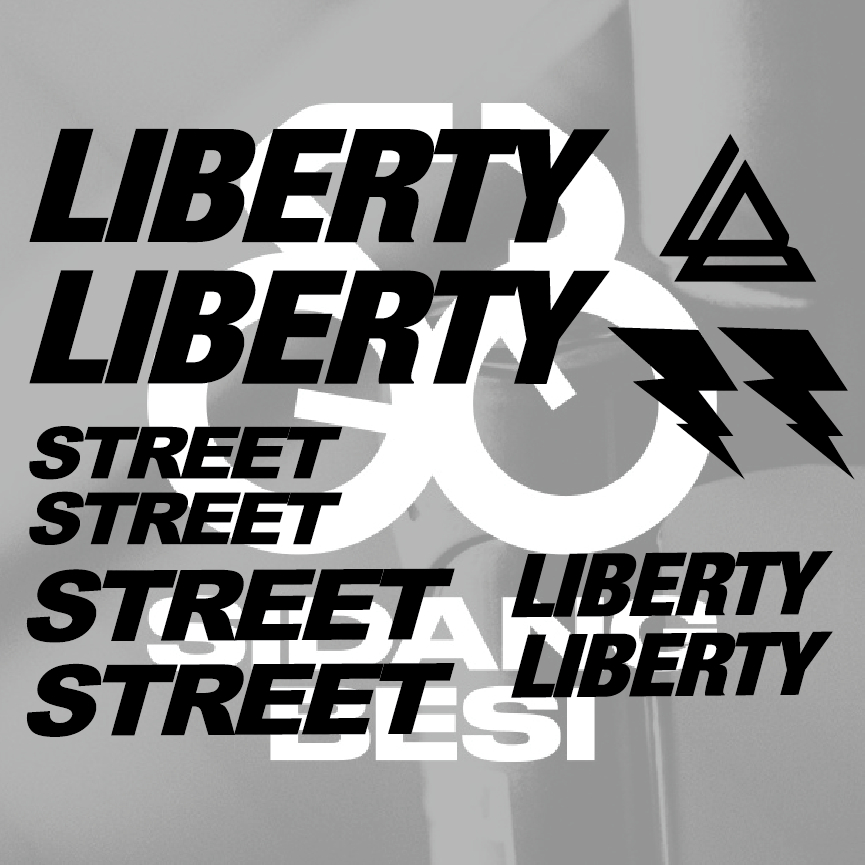 Liberty Street V3 Fixed Gear Decals Sticker