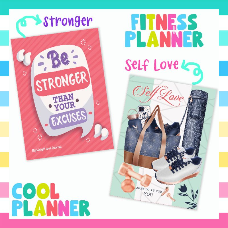 HP Planner 2025 Fitness Monthly Planner Undated Pocket Size A6