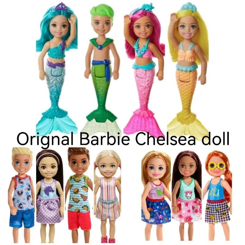 *Ready stock* Original Barbie Mini Club Chelsea Dreamtopia mini doll boy and girl teal mermaid toys sprite unicorn