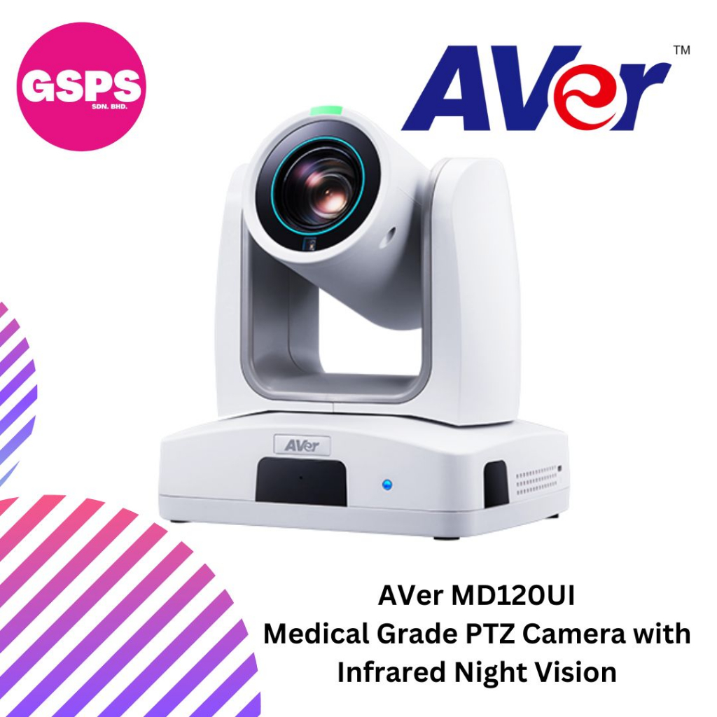 AVer MD120UI Medical Grade PTZ Camera with Infrared Night Vision