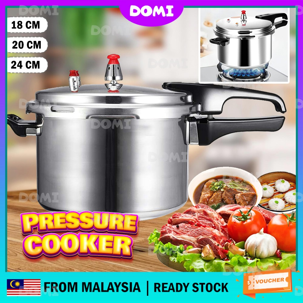 DOMI High Quality 4L Pressure Cooker Home Food Fast Heat Safety Kitchen Cooking Pot Cookware Periuk