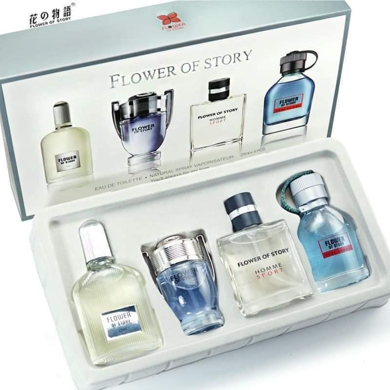 WE 2896 = 花之物语男士香水四件套 Flower Story Men's Fragrance Four-piece Set ☞ 25ml*4