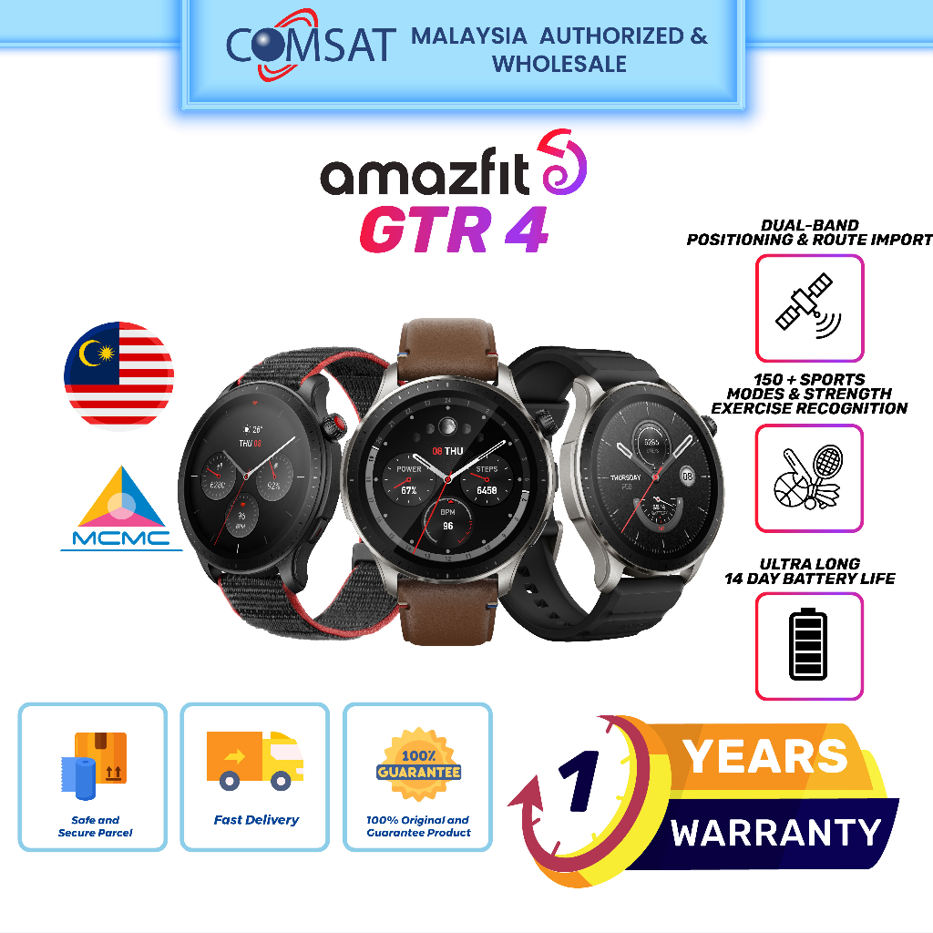 Amazfit GTR 4 Price in Malaysia & Specs - RM549 | TechNave