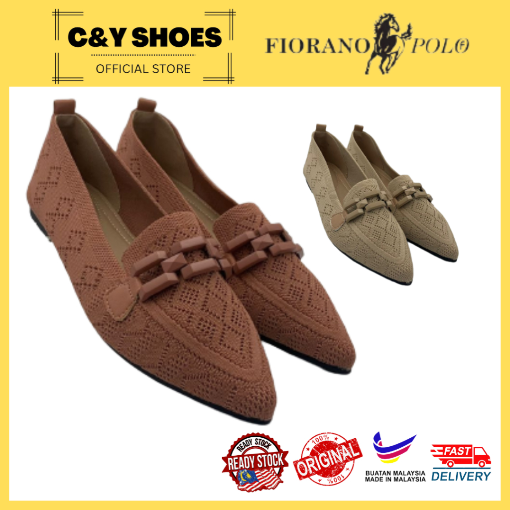 [READY STOCK] FIORANO POLO LADIES FLATS|WOMEN FLATS|KASUT FLATS WANITA|COMFORT PREMIUM FLATS【L1308/L1309】