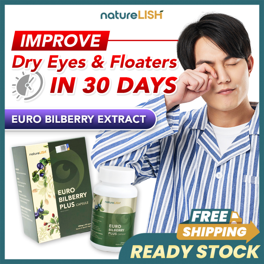 Naturelish Euro Berry Dry Eyes Vision Blue Light Supplement Cataract Anti Aging Floaters 李氏护眼越橘眼睛飞蚊症近视干眼白内障夜盲消减黑眼圈