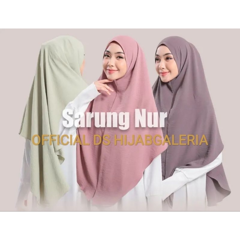 HIJAB GALERIA tudung SARUNG NUR IRONLESS Bidang 60