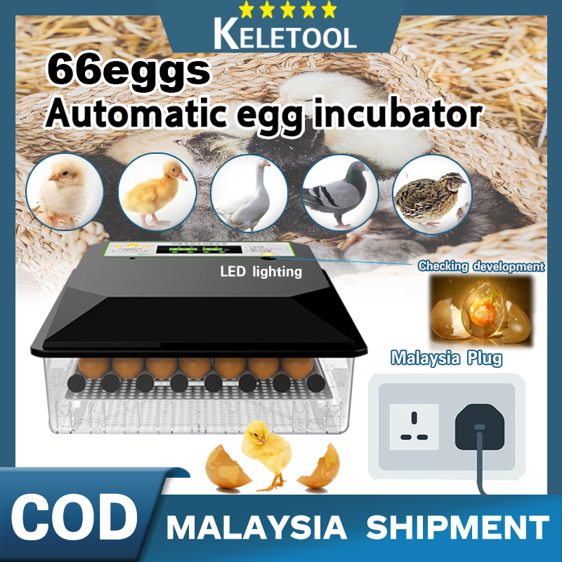 66 Egg incubator automatic inkubator penetasan Mesin Menetas tetas Telur Ayam kampung Thermostat roller tray malaysia