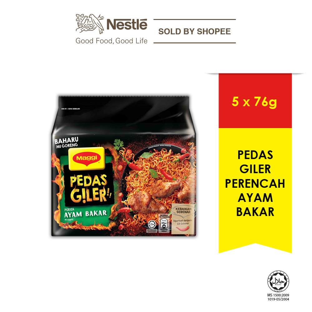 MAGGI� Pedas Giler Ayam Bakar 76g x 5 (Halal)