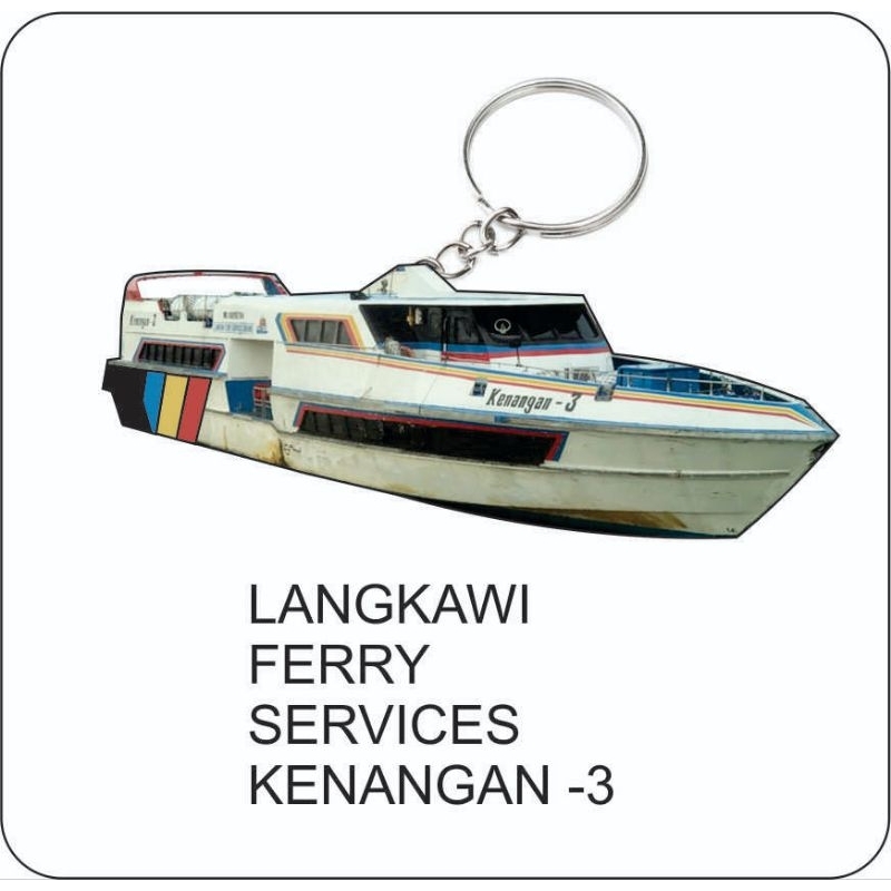 Langkawi ferry services lfs kenangan-3 kenangan3 ferry ship boat 2d keychain