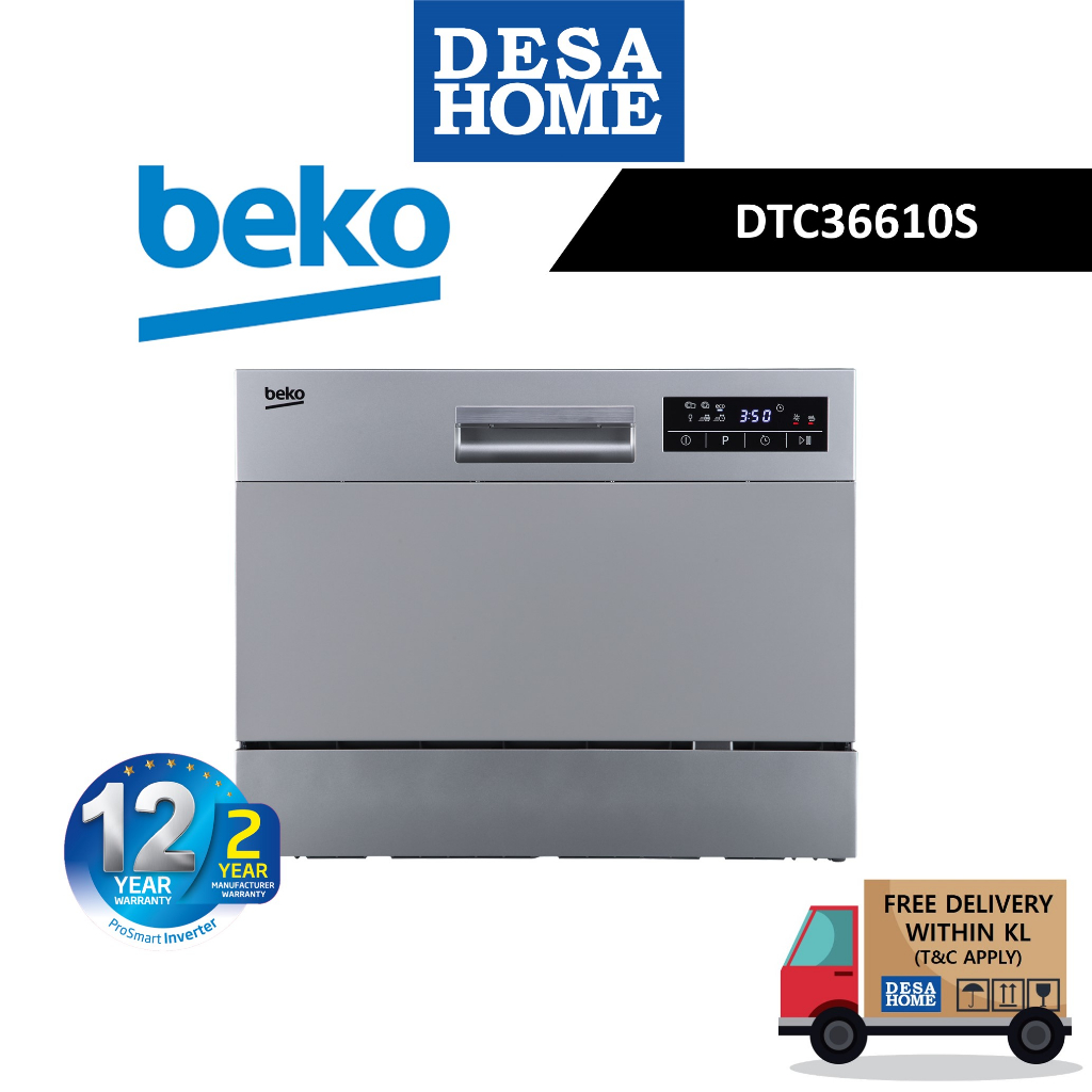 BEKO Table Top Freestanding Dishwasher DTC36610S