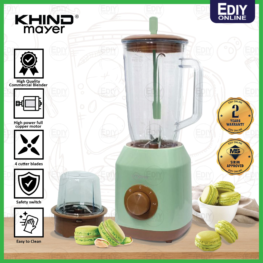 【NEW】Khind Mistral Mayer MMBL1023 Macaron High Performance Blender Jar Food Fruit Processor  Grinder Mesin Pengisar 搅拌机